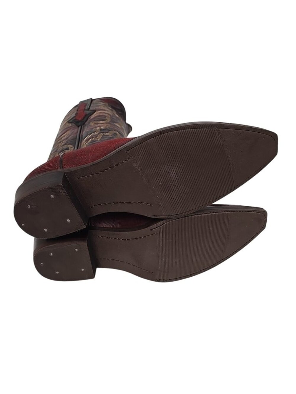Dingo Men's DI 107 The Duke Snip Leather Pull On Western Boot Cherry Size 9D - Picture 6 of 6